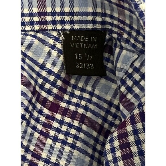 NWOT Esquire Mens Long Sleeve Button Down Performance Slim Fit 15 1/2 (32/22) - Picture 6 of 7